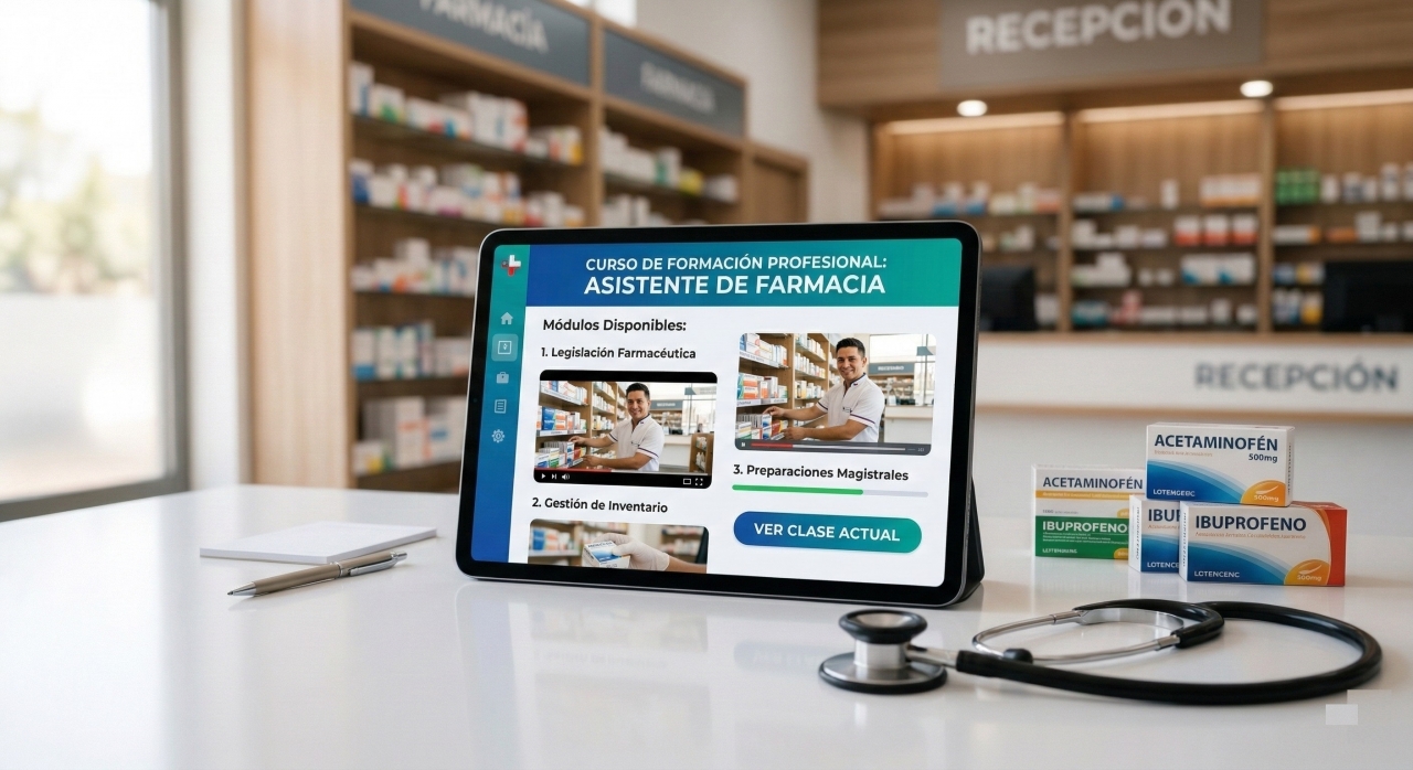 Curso Auxiliar de Farmacia 100% Online Asincrónico