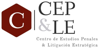 Logo CENTRO DE ESTUDIOS PENALES Y LITIGACIÓN ESTRATÉGICA
